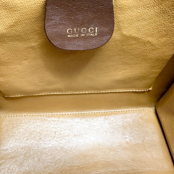 Gucci Brown GHW Top Handle w/Strap - Picture 9 of 9